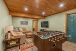 Family Entertainment Room with Foosball and TV
